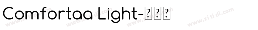 Comfortaa Light字体转换